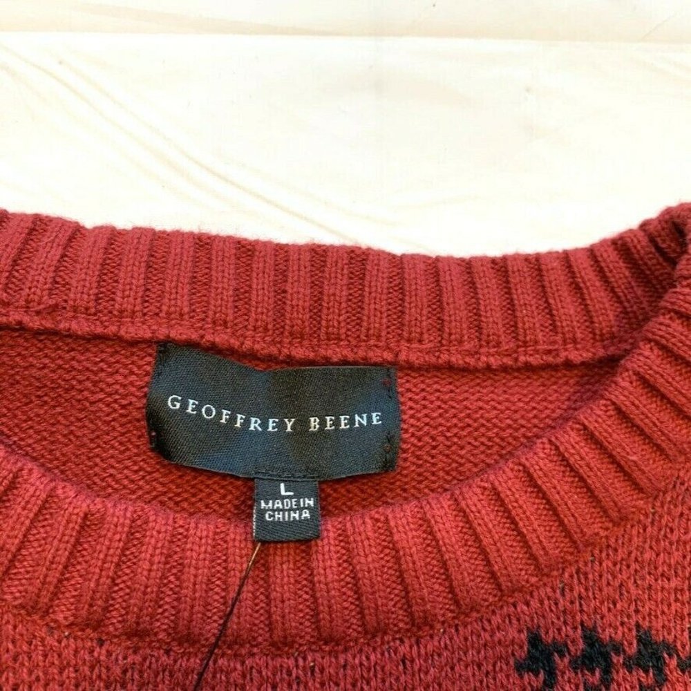 NWT Geoffrey Beene Color Block Sweater Pullover C… - image 5